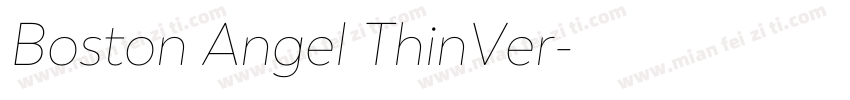 Boston Angel ThinVer字体转换